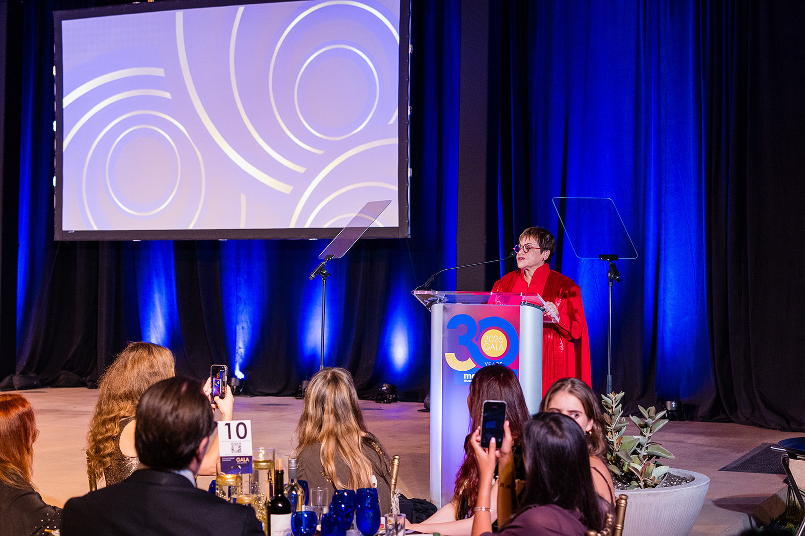 Dr. Ramos speaking at the MOLAA 30th anniversary gala, 2026
